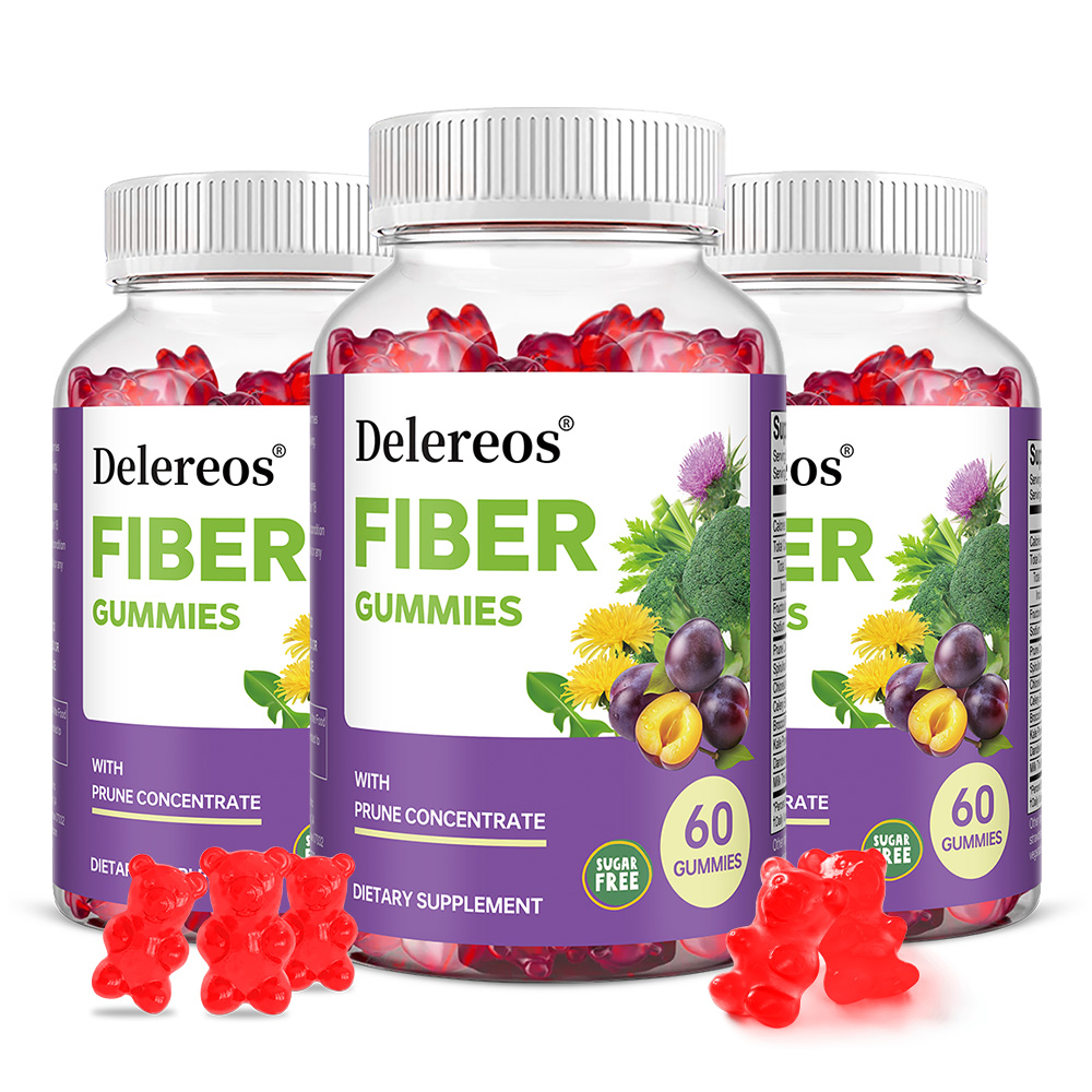 Health Wellness Gummies - Sugar-Free Prebiotic Fiber Gummies with Probiotics,