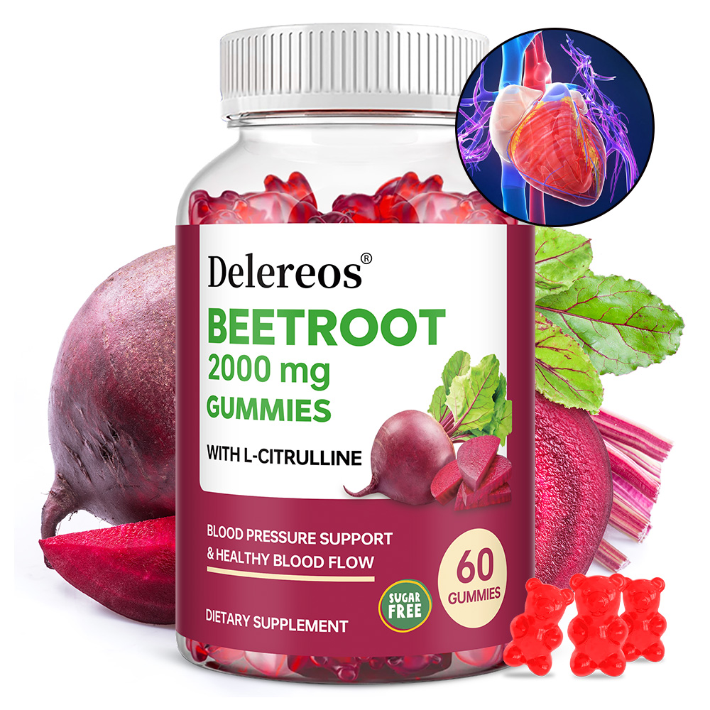Health Wellness Gummies - Beetroot Gummies, Help Support Healthy Blood