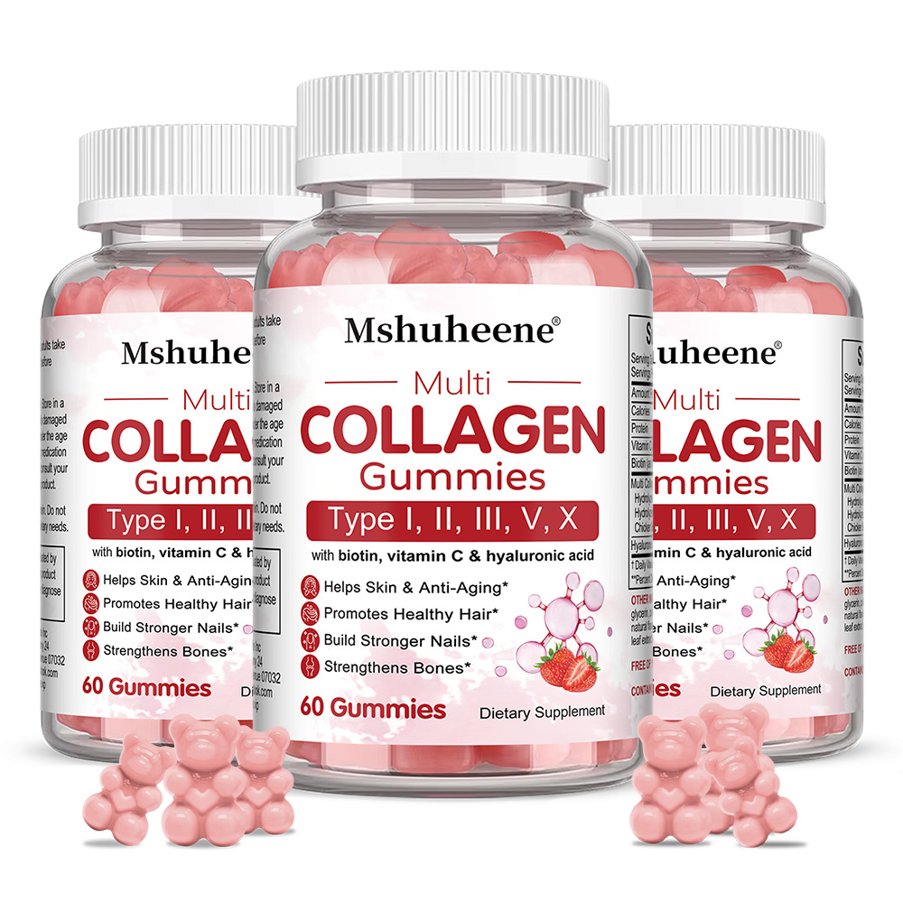 Health Wellness Gummies - Collagen Complex Gummies, with Biotin &
