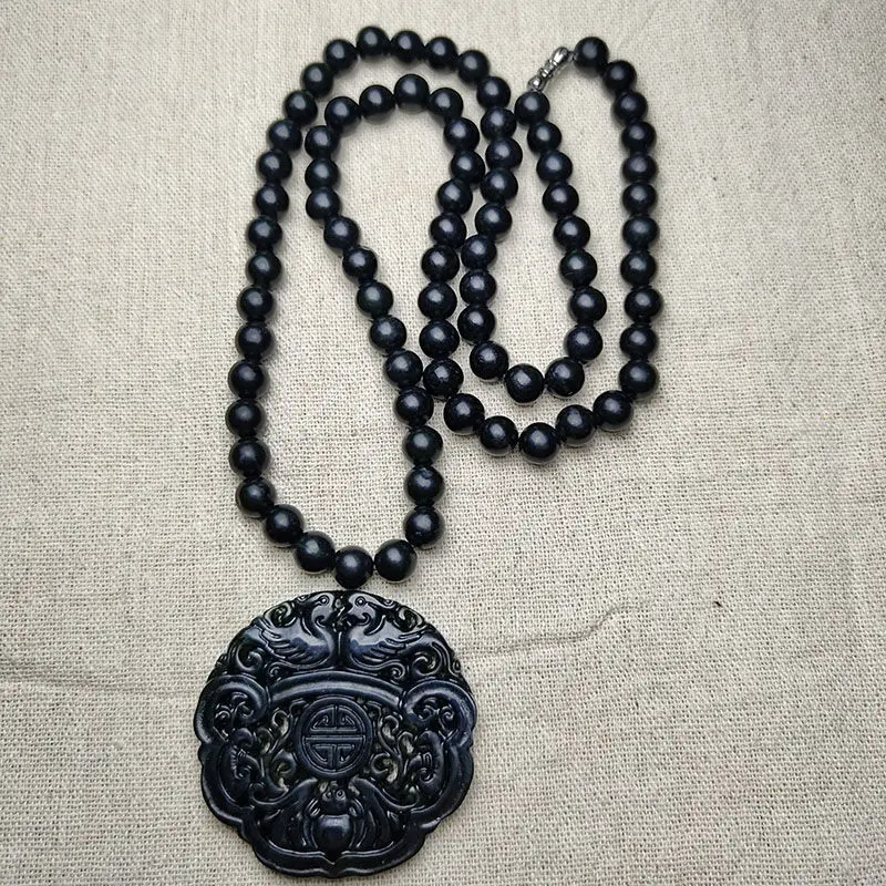 Longevity Health & Wellness Hotel - Dark green mandarin duck pendant, health