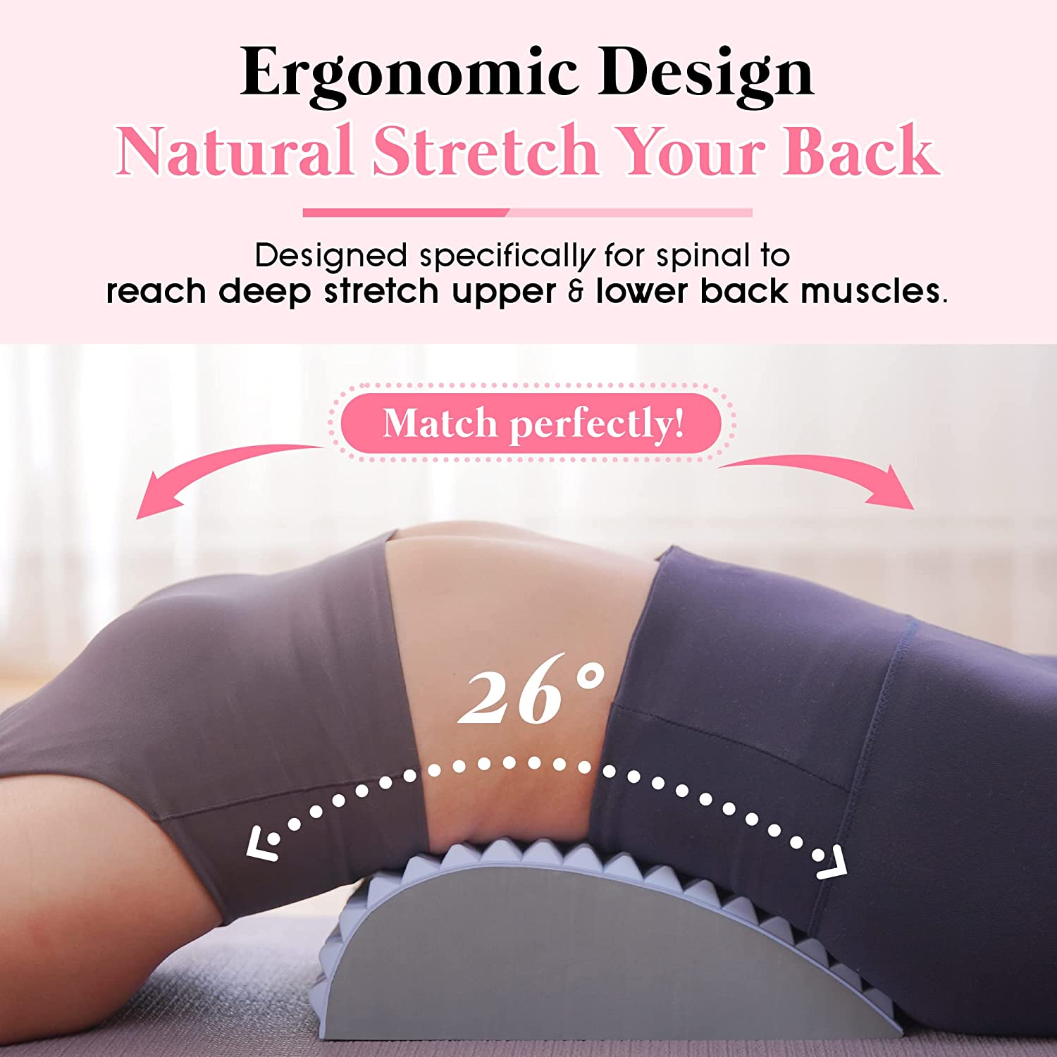 Posture Corrector Back Brace - Lower Back Pain Relief Treatment Stretcher
