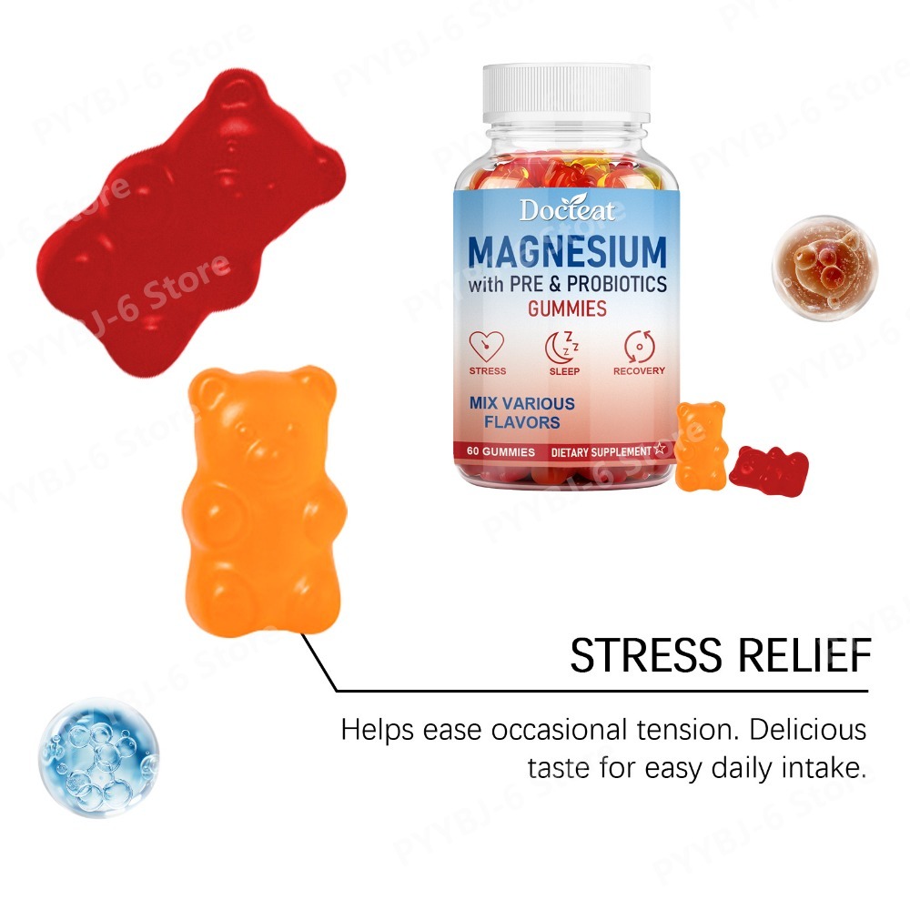 Magnesium Gummies with Pre &Pr - Health Wellness Gummies 评论和价格