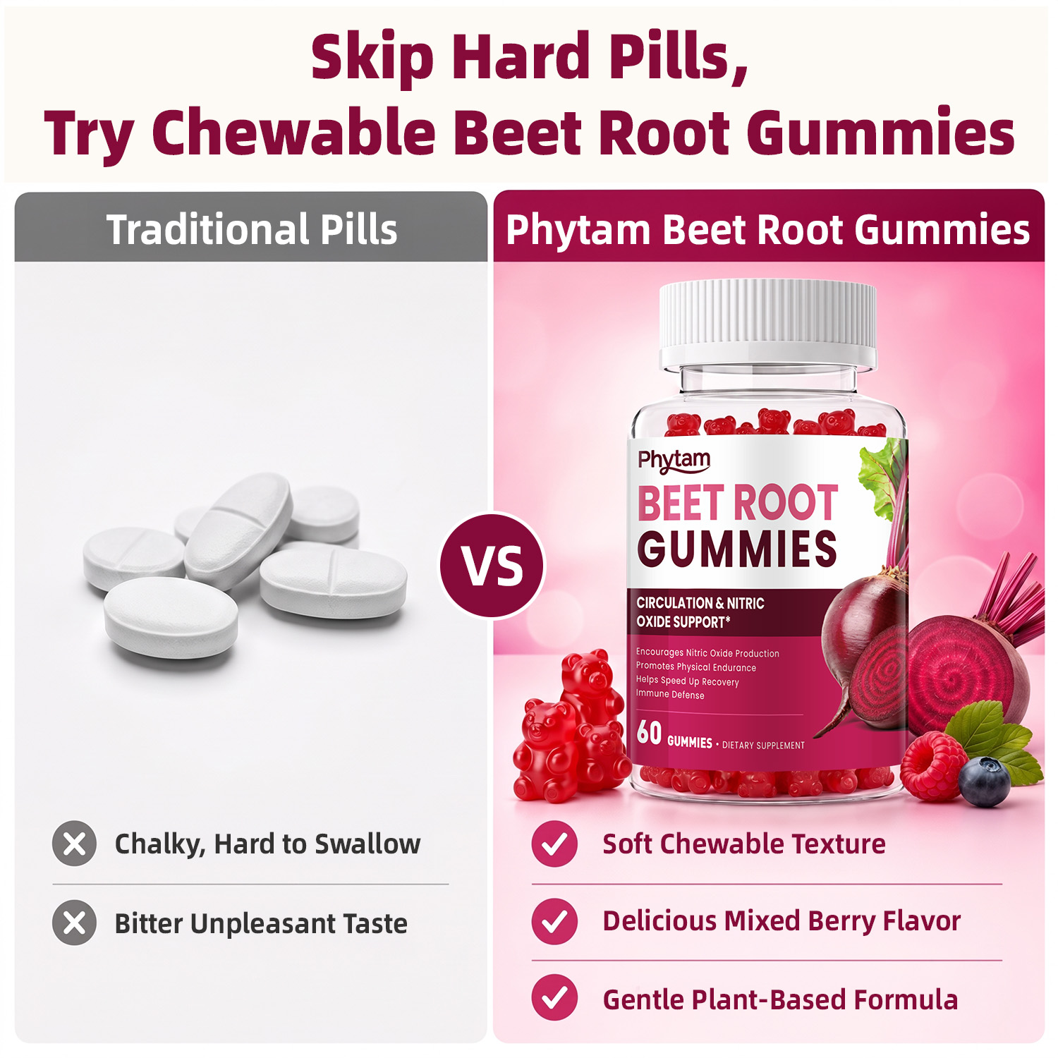 Beetroot Supplement, Antioxida - Health Wellness Gummies 评论和价格
