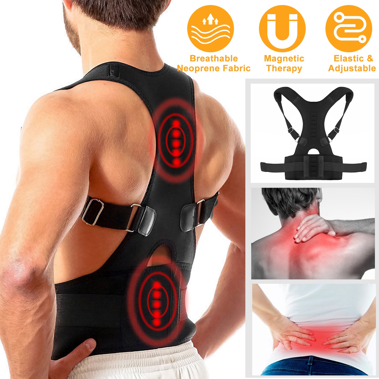 Full Back Support Shapewear Po - Posture Corrector Back Brace 评论和价格