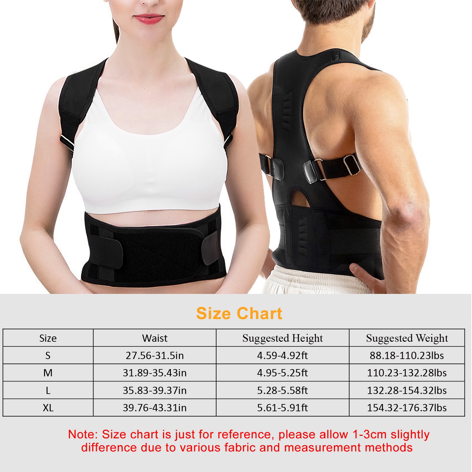 Full Back Support Shapewear Po - Posture Corrector Back Brace 评论和价格