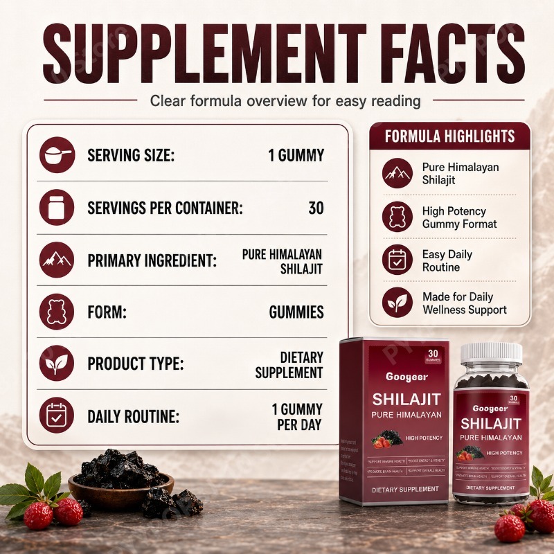 Googeer Shilajit Gummies Pure  - Health Wellness Gummies 评论和价格
