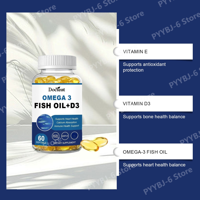 Omega-3 Fish Oil Supports Card - Wellness Health Nutrition 评论和价格