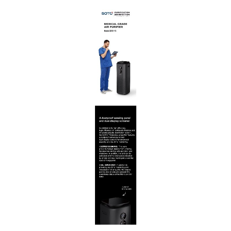 SOTO Y9 H13 HEPA Electric Plas - Air Purifier Hepa 评论和价格