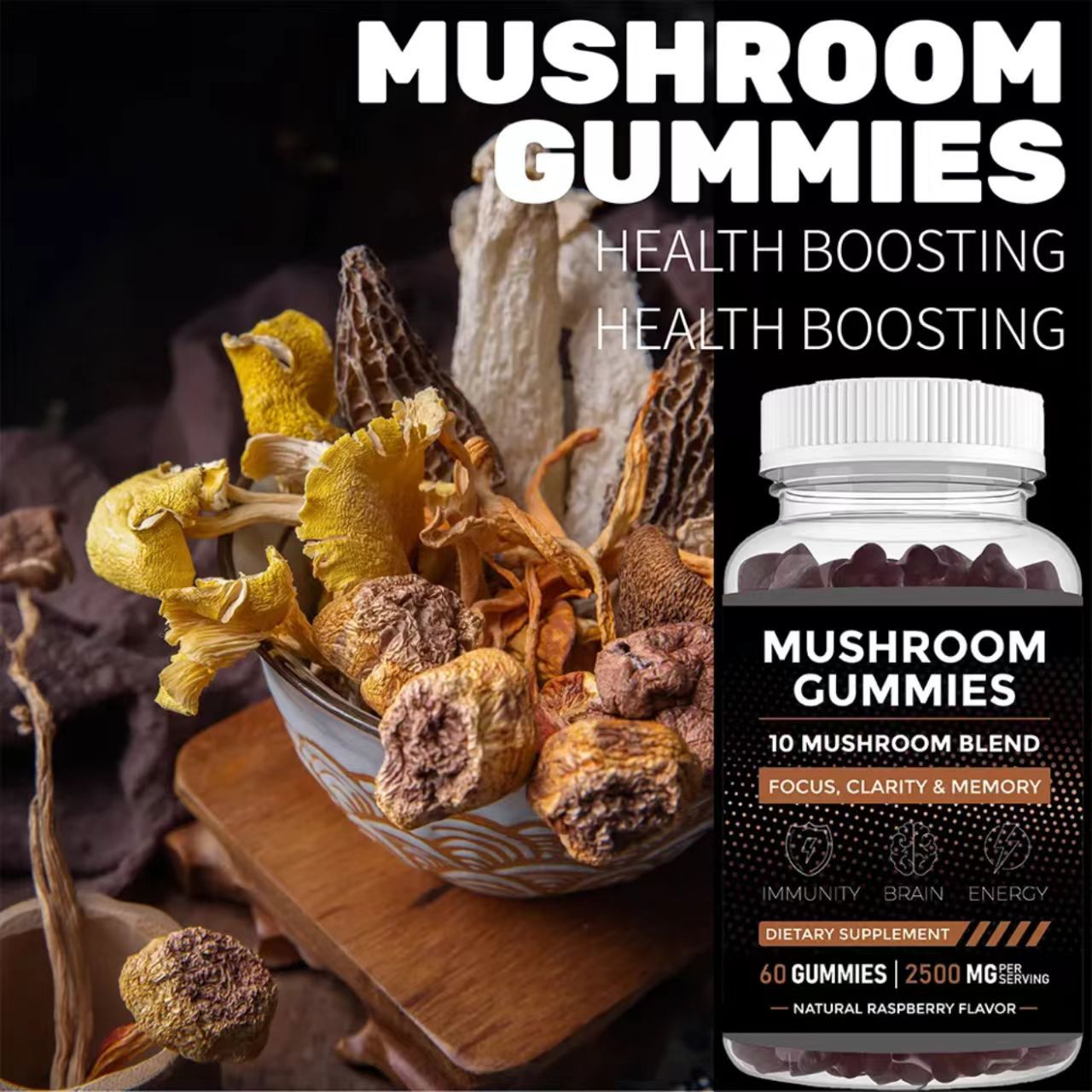 Mushroom Gummies Supports Immu - Health Wellness Gummies 评论和价格