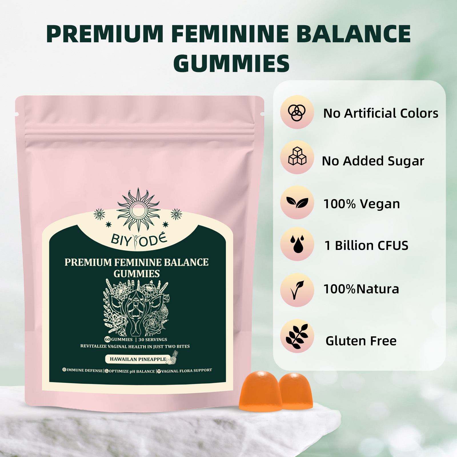 Premium Feminine Balance Gummi - Health Wellness Gummies 评论和价格